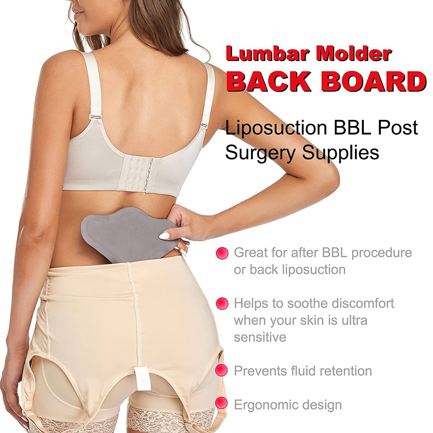 M&D BBL Lumbar Molder Back Compression Liposuction Board Post Surgery  Supplies Gray 3 Count (Pack of